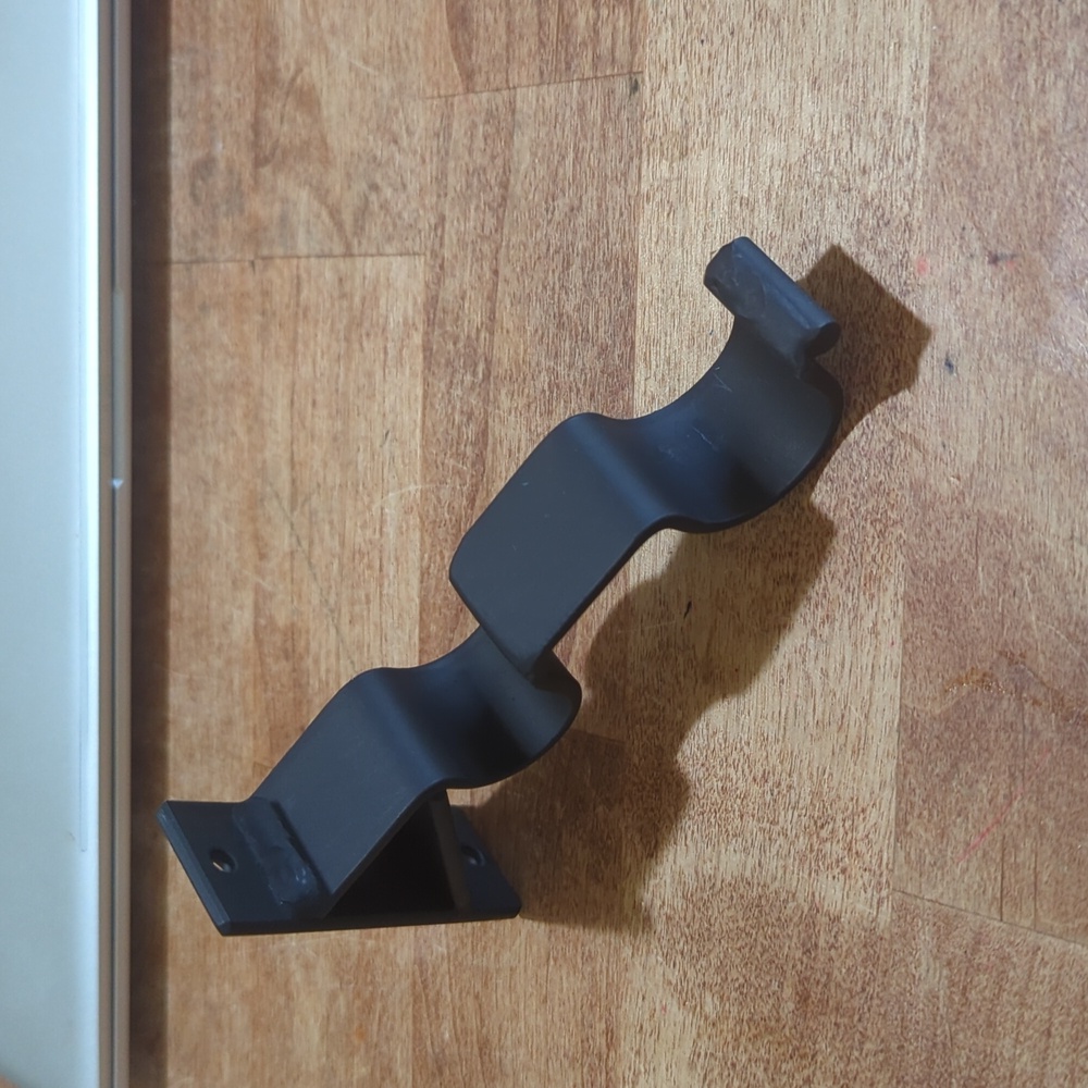 Double drapery rod heavy duty brackets 3/4" rods